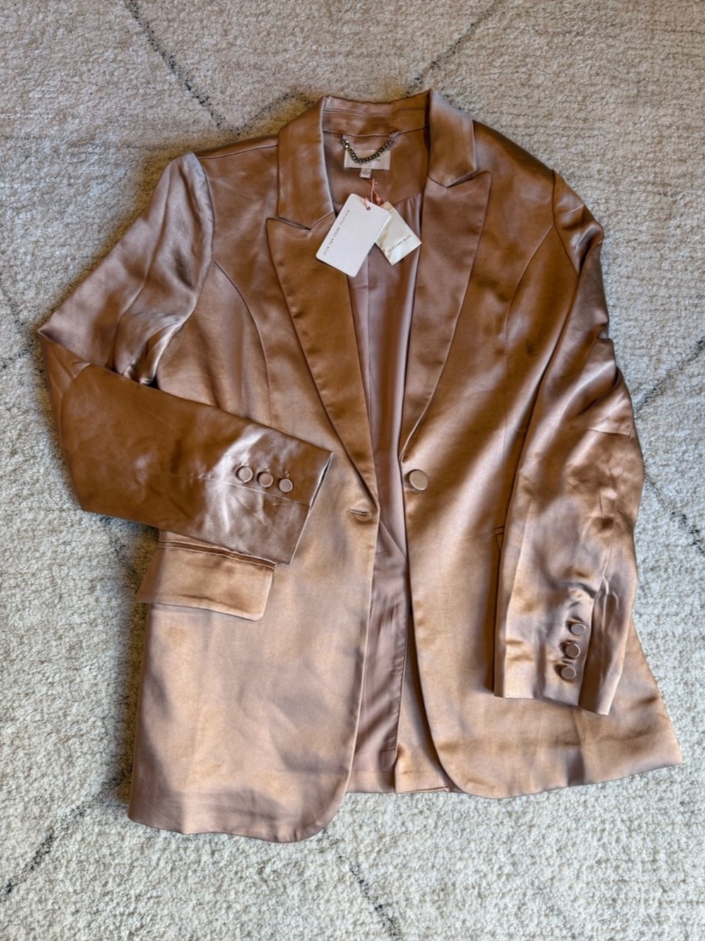 Skies are Blue Satin Blazer and Blouse Size Small NEW WITH TAGS - Picture 2 of 8